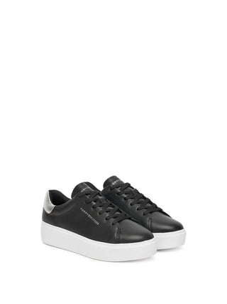 SNEAKERS DONNA - TOMMY HILFIGER NERO-ARGENTO - FW0FW08756 2