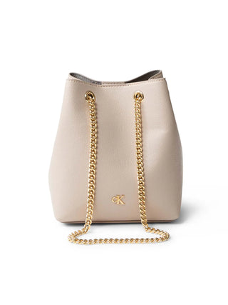 BORSA A SPALLA DONNA - CALVIN KLEIN BIANCO SPORCO - LV04F3214G 1