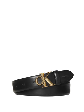 CINTURA DONNA - CALVIN KLEIN NERO-ORO - LV04F7054G 1