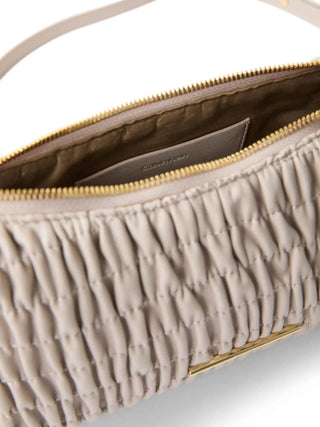 BORSA A SPALLA DONNA - CALVIN KLEIN BIANCO SPORCO - LV04K3088G 3