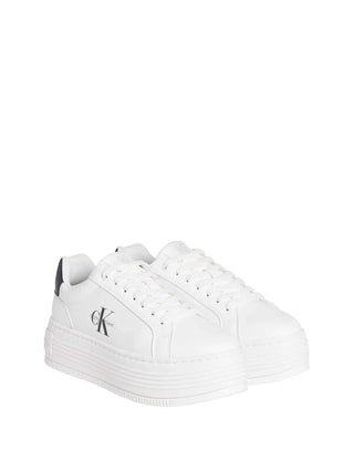 SNEAKERS DONNA - CALVIN KLEIN BIANCO-NERO - YW0YW01878 2