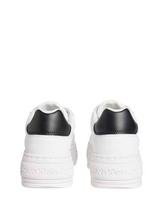 SNEAKERS DONNA - CALVIN KLEIN BIANCO-NERO - YW0YW01878 3