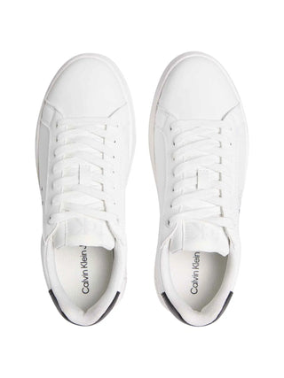 SNEAKERS DONNA - CALVIN KLEIN BIANCO-NERO - YW0YW01878 4