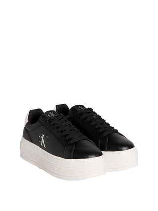 SNEAKERS DONNA - CALVIN KLEIN NERO-BIANCO - YW0YW01878 2
