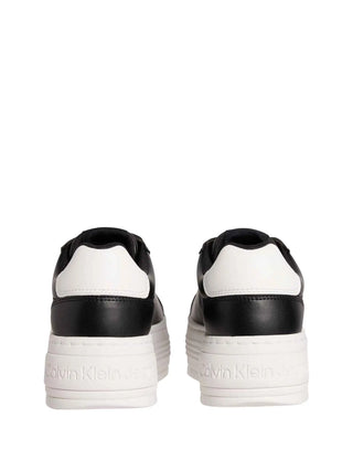 SNEAKERS DONNA - CALVIN KLEIN NERO-BIANCO - YW0YW01878 3