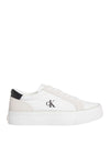 SNEAKERS DONNA - CALVIN KLEIN BIANCO-NERO - YW0YW01896 1