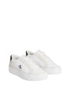 SNEAKERS DONNA - CALVIN KLEIN BIANCO-NERO - YW0YW01896 2