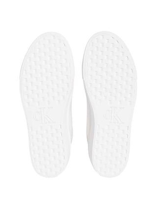 SNEAKERS DONNA - CALVIN KLEIN BIANCO-NERO - YW0YW01896 5