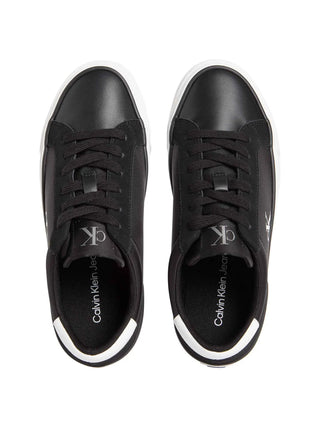 SNEAKERS DONNA - CALVIN KLEIN NERO-BIANCO - YW0YW01896 5