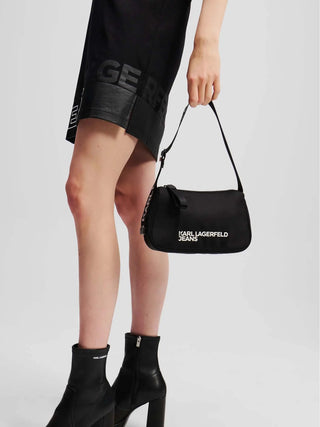 BORSA A SPALLA DONNA - KARL LAGERFELD NERO - A3W30350 5