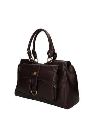 BORSA A MANO DONNA - LUMBERJACK MARRONE SCURO - LKP04WBA1002 2