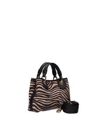 BORSA A MANO DONNA - BRACCIALINI NERO-BIANCO - B18573-YY 3