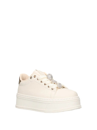 SNEAKERS DONNA - NINI BEIGE - 25207S 2
