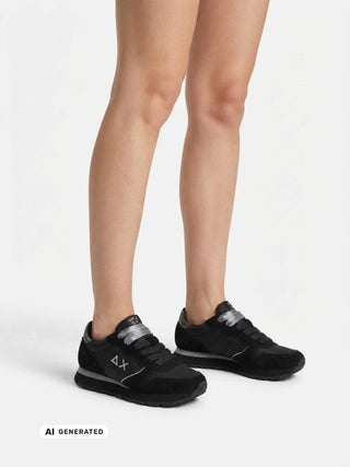 SNEAKERS DONNA - SUN68 NERO-GRIGIO - Z46202 5