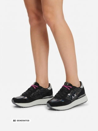 SNEAKERS DONNA - SUN68 NERO - Z46230 5