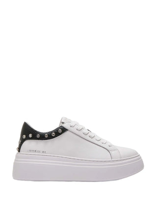 SNEAKERS DONNA - EMANUELLE VEE BIANCO-NERO - 462P-100-10-P003