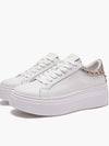 SNEAKERS DONNA - EMANUELLE VEE BIANCO-ORO - 462P-100-10-P003 2
