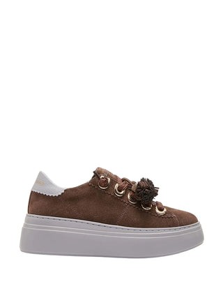SNEAKERS DONNA - EMANUELLE VEE MARRONE - 462P-100-12-P011