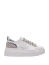 SNEAKERS DONNA - EMANUELLE VEE BIANCO-ARGENTO - 462P-100-13-P003 1