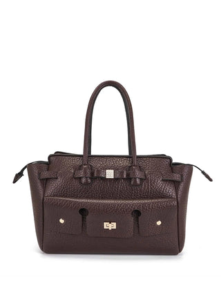 BORSA A SPALLA DONNA - SAVE MY BAG MARRONE - S62-CLARA-L-PUB
