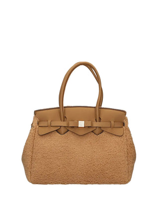 BORSA A SPALLA DONNA - SAVE MY BAG CAMEL - S62-MISS-L-FUL