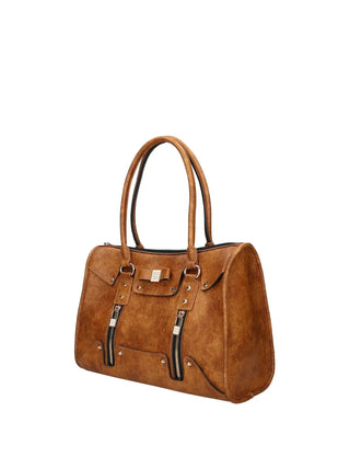 BORSA A SPALLA DONNA - SAVE MY BAG CUOIO - S62-SELENA-L-EMU 2