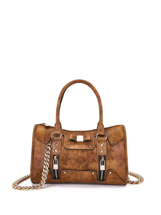 BORSA A SPALLA DONNA - SAVE MY BAG CUOIO - S62-SELENA-M-EMU