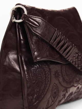 BORSA A SPALLA DONNA - DESIGUAL BORDEAUX - 26WAKP28 4