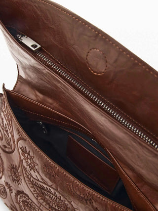 BORSA A SPALLA DONNA - DESIGUAL MARRONE - 26WAKP29 5