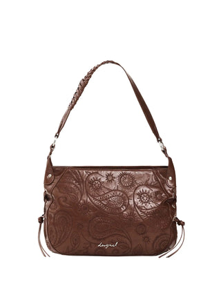 BORSA A SPALLA DONNA - DESIGUAL MARRONE - 26WAXP90