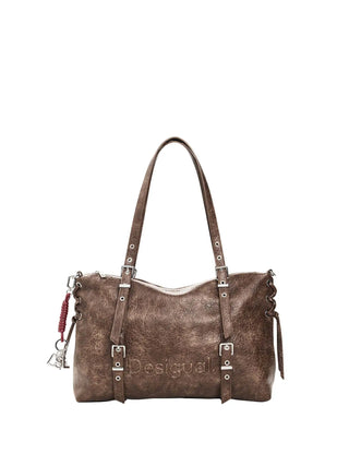BORSA A SPALLA DONNA - DESIGUAL MARRONE - 26WAXPAF
