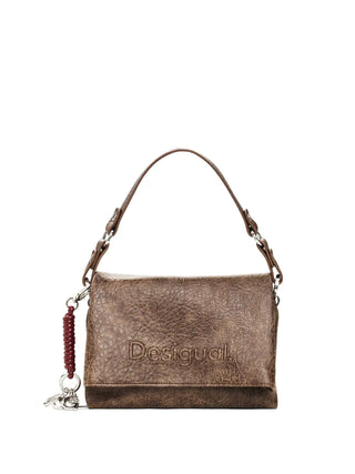 BORSA A SPALLA DONNA - DESIGUAL MARRONE - 26WAXPAG