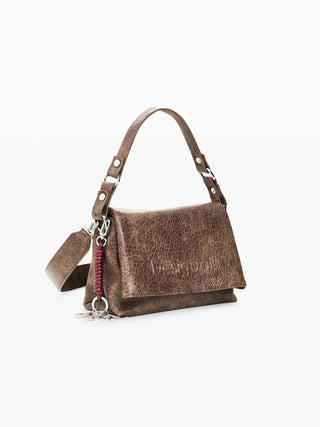 BORSA A SPALLA DONNA - DESIGUAL MARRONE - 26WAXPAG 2