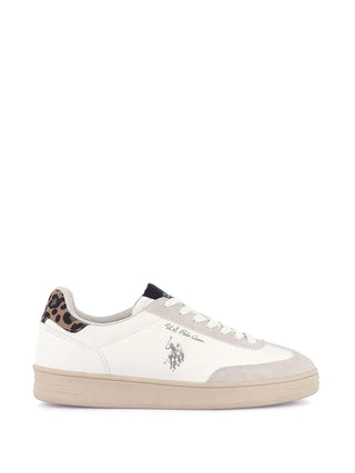 SNEAKERS DONNA - US POLO ASSN. BIANCO-BEIGE - ALPHA002W/GYH1
