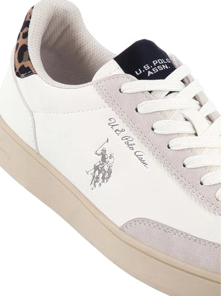 SNEAKERS DONNA - US POLO ASSN. BIANCO-BEIGE - ALPHA002W/GYH1 4