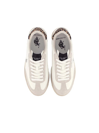 SNEAKERS DONNA - US POLO ASSN. BIANCO-BEIGE - ALPHA002W/GYH1 5