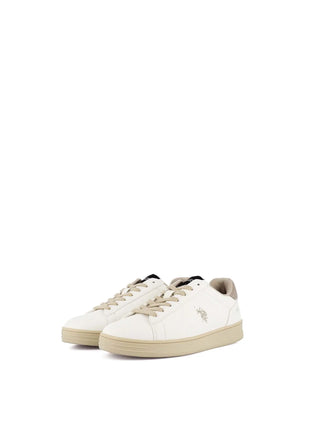 SNEAKERS DONNA - US POLO ASSN. BIANCO-BEIGE - ALPHA003W/GYT1 2