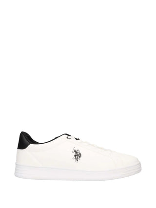 SNEAKERS UOMO - US POLO ASSN. BIANCO-NERO - ALPHA004M/GY1