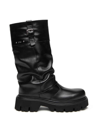 STIVALE DONNA - NERO GIARDINI NERO - I618067D