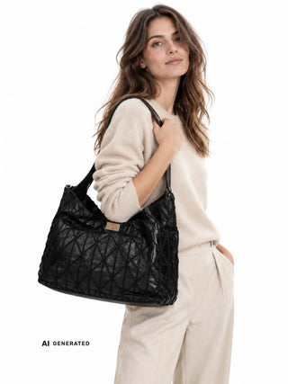 BORSA A SPALLA DONNA - ERMANNO SCERVINO NERO - 12402279 4