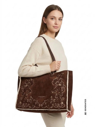 TOTE DONNA - ERMANNO SCERVINO MARRONE - 12402297 4