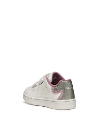 SNEAKERS BAMBINA - GEOX BIANCO-ROSA - B365MA 0BCKC 3
