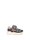 SNEAKERS BAMBINA - GEOX GRIGIO-ROSA - B566NB 0AJAS 1