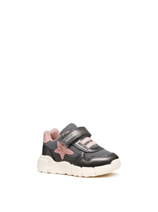 SNEAKERS BAMBINA - GEOX GRIGIO-ROSA - B566NB 0AJAS 2