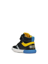 SNEAKERS BAMBINO - GEOX NERO-GIALLO - B661NA 05402 3