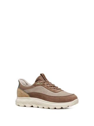 SNEAKERS DONNA - GEOX BEIGE-MARRONE - SPHERICA - D567MB 00022 2