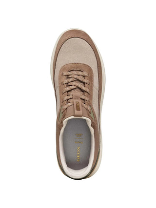 SNEAKERS DONNA - GEOX BEIGE-MARRONE - SPHERICA - D567MB 00022 5