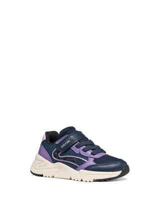 SNEAKERS RAGAZZA - GEOX NAVY-LILLA - J46M2A 0FU54 2
