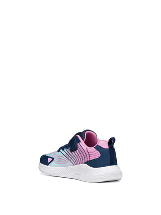 SNEAKERS RAGAZZA - GEOX BLU-ROSA - J66FWB 0119J 3