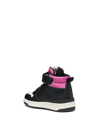 SNEAKERS RAGAZZA - GEOX NERO-FUXIA - J66HXJ 054FU 3